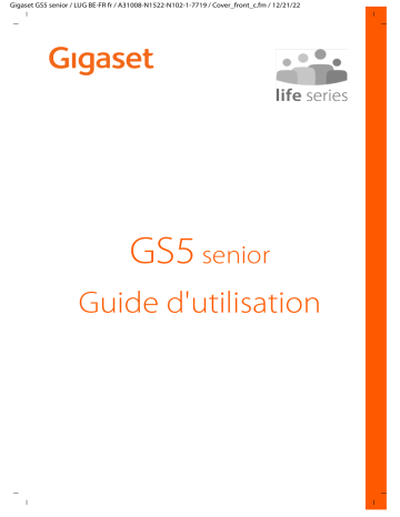 Gigaset GS5 senior Mode d'emploi | Fixfr