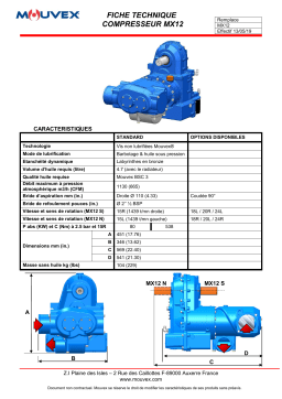 Mouvex MX12 - R00 Manuel utilisateur