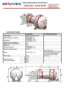 Mouvex H-FLO 65 Manuel utilisateur