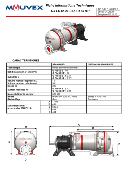 Mouvex G-FLO 65 Manuel utilisateur