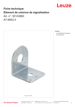 Leuze A7-MW2.5 Signalsäulenelement Manuel utilisateur