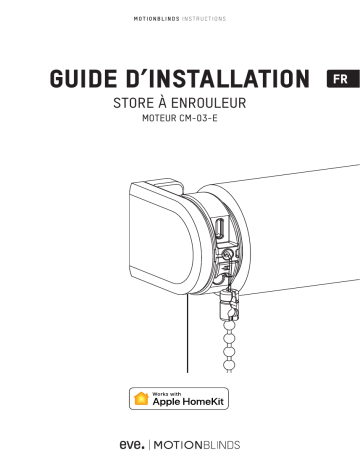 EVE MotionBlinds Upgrade Kit for Roller Blinds Guide d'installation | Fixfr