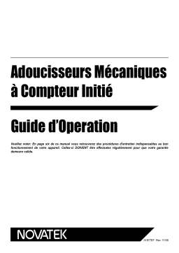 Novatek Metermatic Water Softener 51877 Manuel du propriétaire