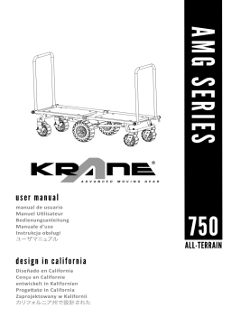 Krane Carts AMG750-AT All-Terrain Equipment Cart Manuel du propriétaire