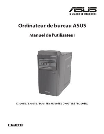 Asus ExpertCenter D7 Tower (D700TE) Tower PC Manuel utilisateur | Fixfr