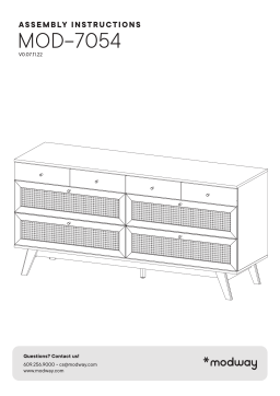 MODWAY MOD-7054-OAK Soma 8-Drawer Dresser Manuel utilisateur