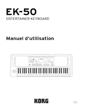 EK-50 CSA | Korg EK-50 Limitless Manuel du propriétaire | Fixfr