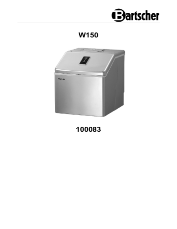 Bartscher 100083 Ice-cube maker W150 Mode d'emploi | Fixfr