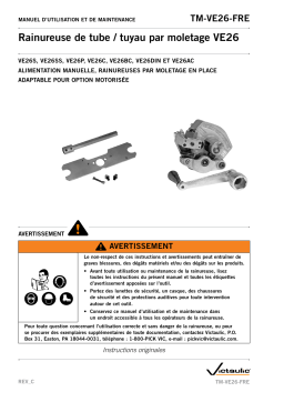 Victaulic Groove-In-Place Tool Manuel utilisateur