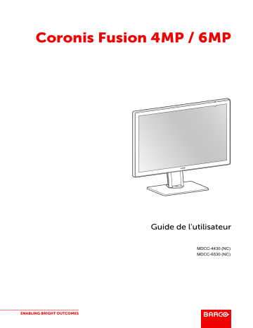 Coronis Fusion 6MP (MDCC-6530) | Barco Coronis Fusion 4MP (MDCC-4430) Mode d'emploi | Fixfr