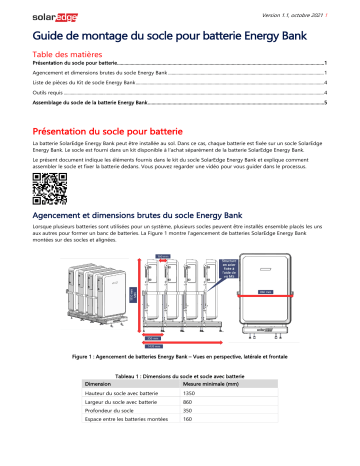 SolarEdge batterie Energy Bank Guide d'installation | Fixfr