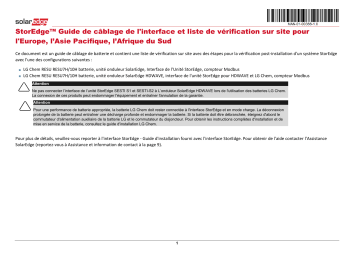 SolarEdge StorEdge Rapide Guide d'installation | Fixfr