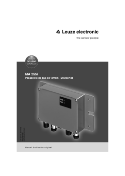 Leuze MA 255i DeviceNet Gateway Modulare Anschlusseinheit Mode d'emploi