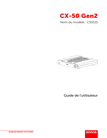 Barco ClickShare CX-50 Gen 2 Mode d'emploi | Fixfr