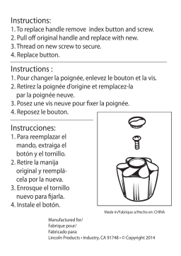 Pfister 131457 Windsor Handle Installation manuel