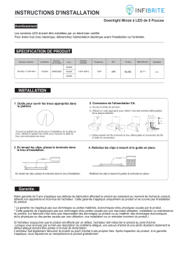 InfiBrite 6 Inch 5CCT Slim Recessed Downlight Manuel du propriétaire