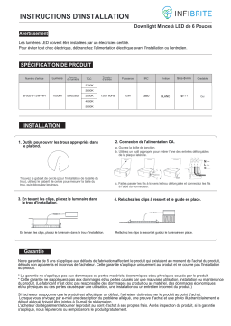 InfiBrite 6 Inch 3CCT Slim Recessed Downlight Manuel du propriétaire