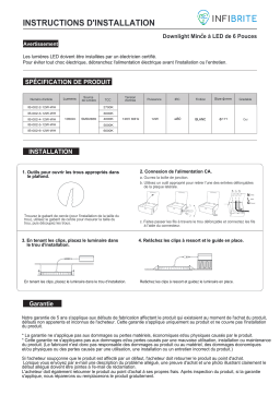 InfiBrite 6 Inch Slim Recessed Downlight Manuel du propriétaire