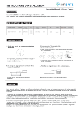 InfiBrite 4 Inch 3CCT Slim Recessed Downlight Manuel du propriétaire