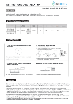 InfiBrite 4 Inch Slim Recessed Downlight Manuel du propriétaire