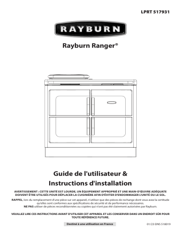 AGA RAYBURN RANGER 100i [FR] Manuel du propriétaire | Fixfr