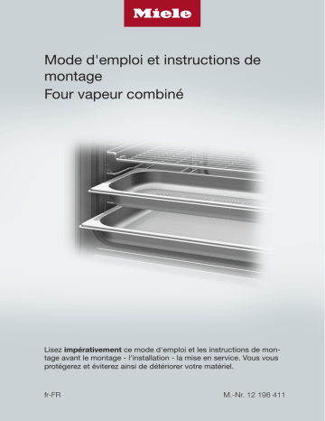 DGC 7340 HC Pro | Miele DGC 7440 HC Pro Four vapeur combiné compact Cuisson à la vapeur Manuel utilisateur | Fixfr