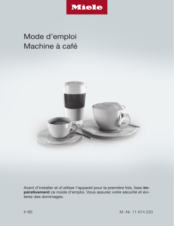 Miele CM 7550 CoffeePassion Vrijstaande koffiezetautomaat Mode d'emploi | Fixfr