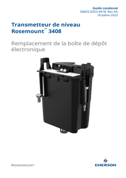 Rosemount Transmetteur de niveau 3408 Mode d'emploi