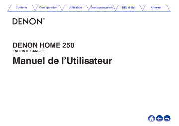 Denon DENON HOME 250 ENCEINTE SANS FIL Manuel du propriétaire | Fixfr