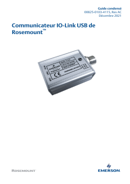 Rosemount Communicateur IO-Link USB de Mode d'emploi