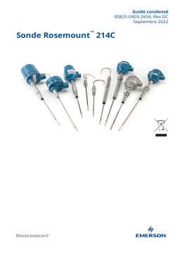 Rosemount Sonde 214C Mode d'emploi