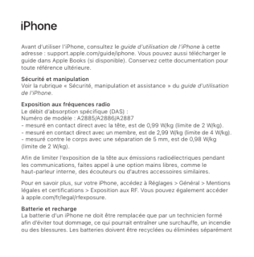 Mode d'Emploi iPhone 14 Plus Mode d'emploi | Fixfr