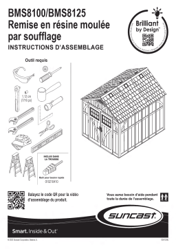 Suncast BMS8100 Tremont® 8 ft. x 10 ft. Storage Shed Manuel utilisateur