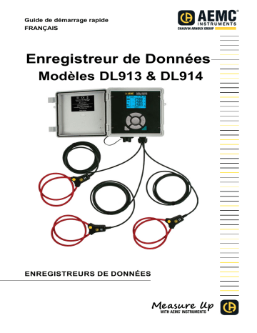 AEMC DL913 and DL914 Guide de démarrage rapide | Fixfr