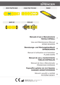 Gima 34022 B--BAK PIN SPINAL BOARD - yellow Manuel du propriétaire