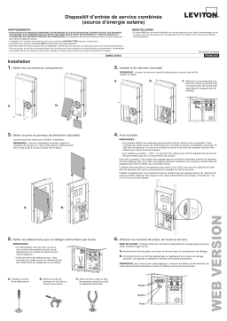 Leviton LP420-SR 40 Space Outdoor All-In-One Meter Load Center Combo Manuel utilisateur