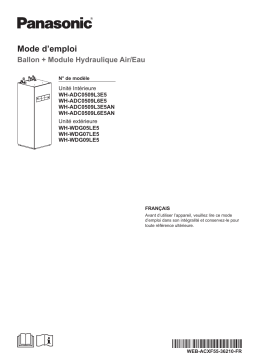 Panasonic WHADC0509L6E5 Mode d'emploi