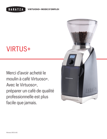 Baratza Virtuoso+ Grinder Manuel du propriétaire | Fixfr