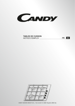 Candy CHW6LX-ALG Hob Manuel utilisateur