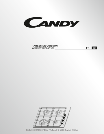 Candy CHW6LX-ALG Hob Manuel utilisateur | Fixfr