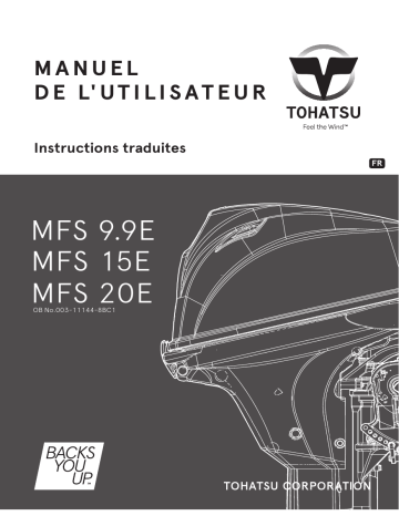 MFS 9.9E | MFS 15E | TOHATSU MFS 20E Manuel du propriétaire | Fixfr