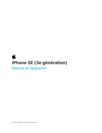 Mode d'Emploi iPhone SE 3eme Génération Mode d'emploi | Fixfr