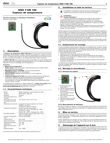 elsner elektronik KNX T-UN 100 Manuel utilisateur | Fixfr