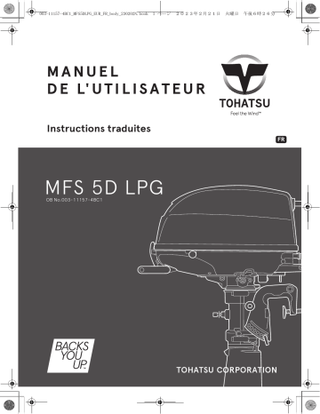 TOHATSU MFS 5D-LPG Manuel du propriétaire | Fixfr