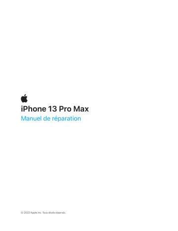 Mode d'Emploi iPhone 13 Pro Max Manuel utilisateur | Fixfr