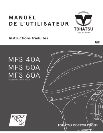 MFS 40A | MFS 50A | TOHATSU MFS 60A Manuel du propriétaire | Fixfr