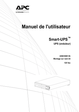 Schneider Electric Smart-UPS Manuel utilisateur