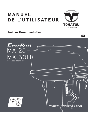 MX 30H | TOHATSU MX 25H Manuel du propriétaire | Fixfr