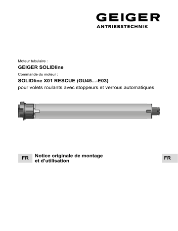 GEIGER SOLIDline X01 RESCUE Mode d'emploi | Fixfr