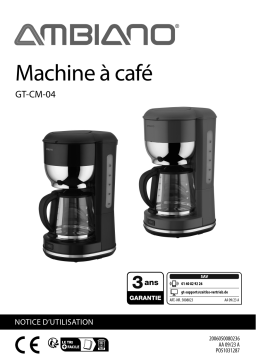 Ambiano GT-CM-04 Coffee Maker Manuel utilisateur